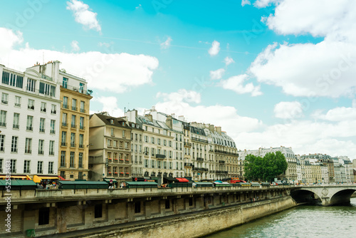 beautiful Parisian sunshine streets view © ilolab