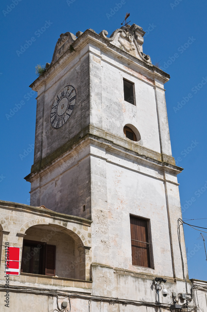 Clocktower. Francavilla Fontana. Puglia. Italy.