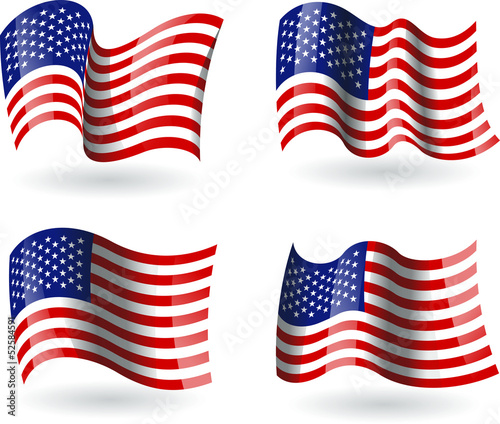 4 bandeiras dos Estados Unidos da América