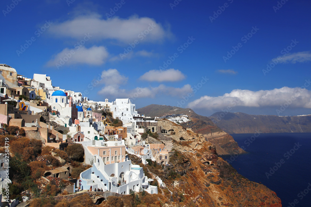 Oia village in Santorini, Greek island