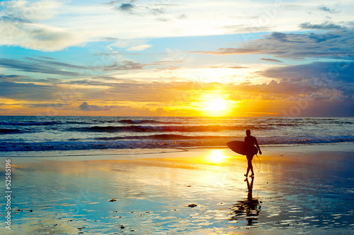 Surfing on Bali photo