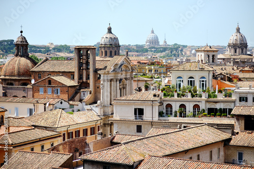 beautiful view of Rome from the Campidoglio