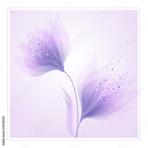 vector background with flowers