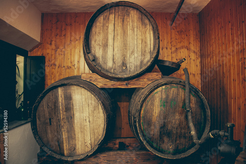 Vintage Wooden Wine barrels