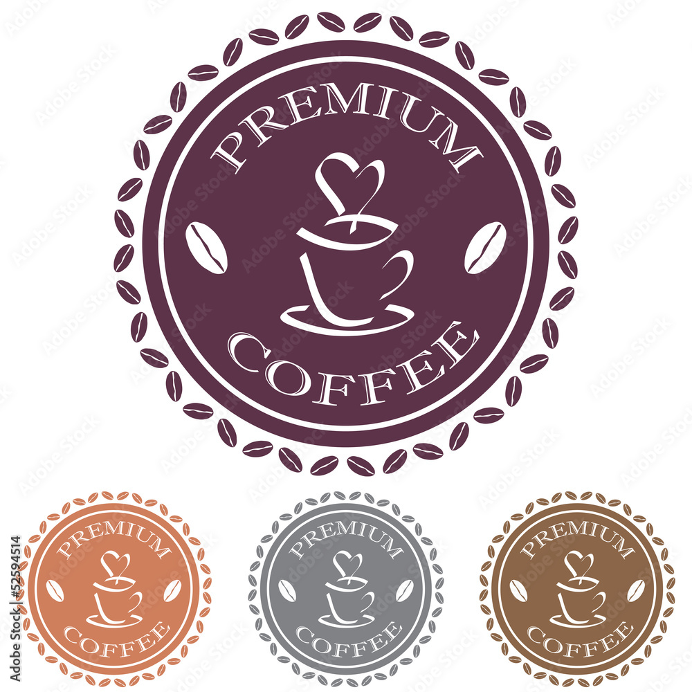 premium coffee label