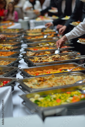 Obraz na płótnie buffet food