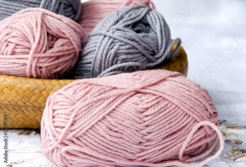 Knitting Wool Display.