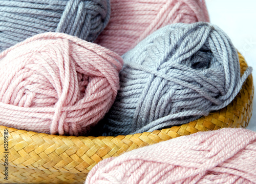 Knitting Wool Closeup.