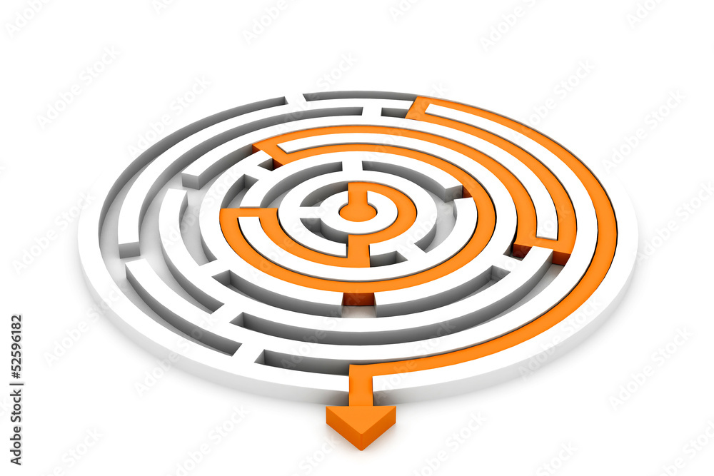 Maze puzzle solved. Maze puzzle solved.