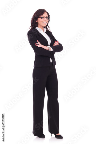 business woman with arms folded
