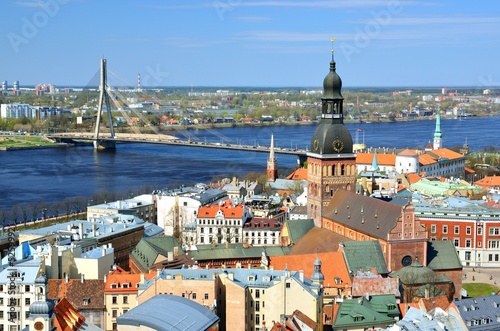 general view on Riga, Latvia