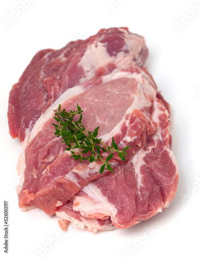 fresh raw pork meat