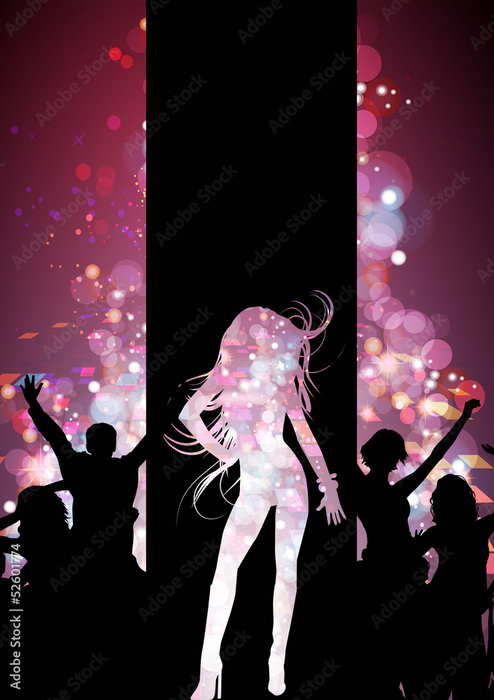 Evento discoteca, sfondo flyer