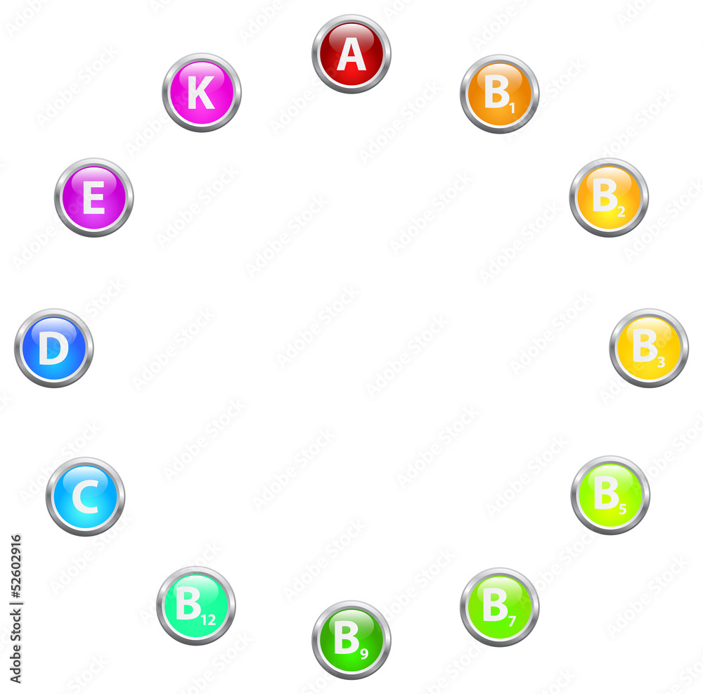 Vitamins Buttons Vitamins Buttons