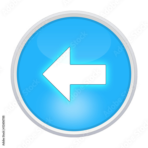 Free Download back icon light blue circle - GFXLoad