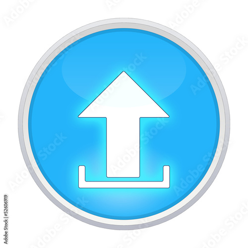 Free Download upload icon light blue circle - GFXLoad