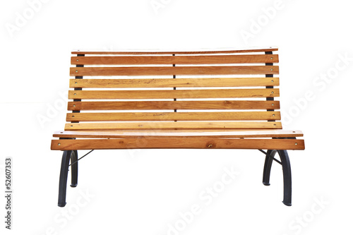 Beautiful bench separately on a white background