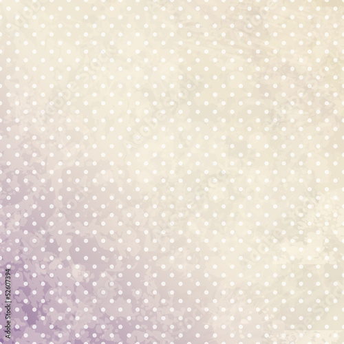Retro Background Dots Beige/Purple