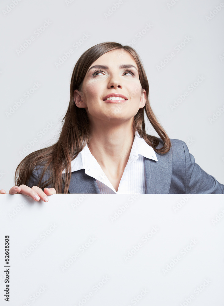 Business woman portrait isolated on white Business woman portrait isolated on white
