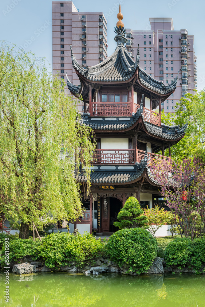 Naklejka premium Wen Miao confucius temple shanghai china