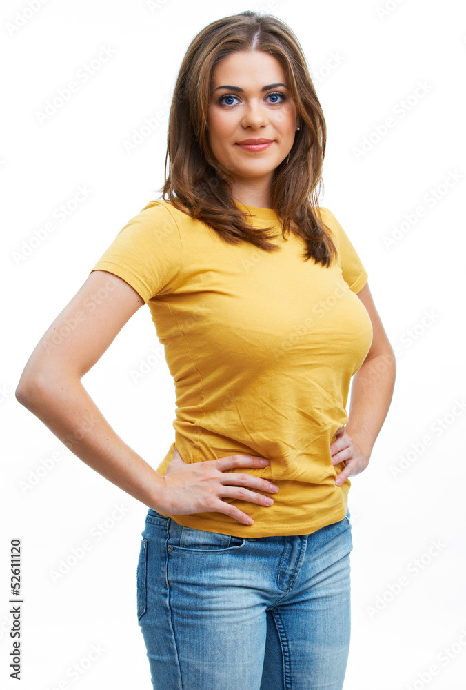 Fototapeta premium Young casual woman