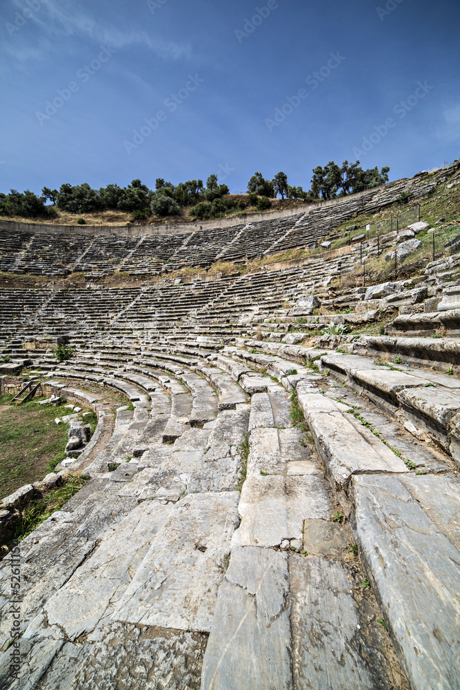Amphitheatre of Nysa Ancient City in Aydin, Turkey
