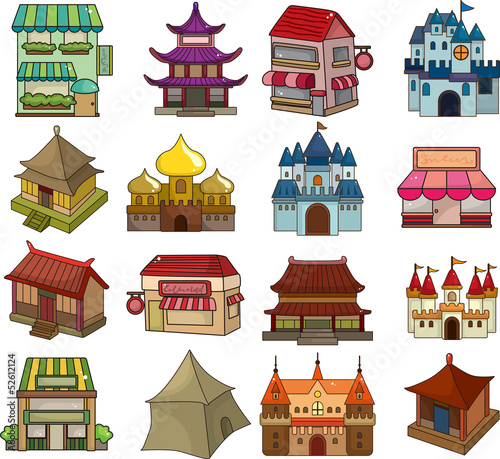 set of house icons