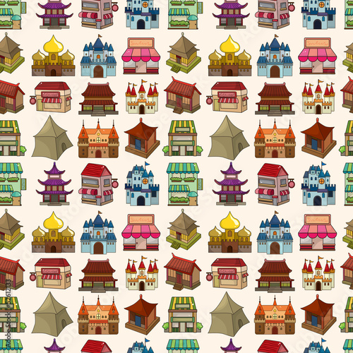 seamless house pattern