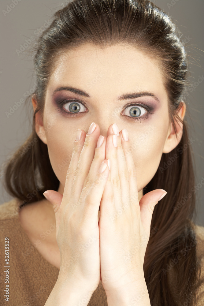 younng woman close up portrait