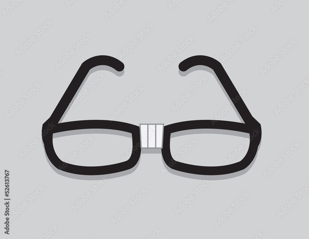 Nerdy glasses with taped center