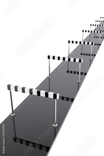 Obstacles in athletic sport