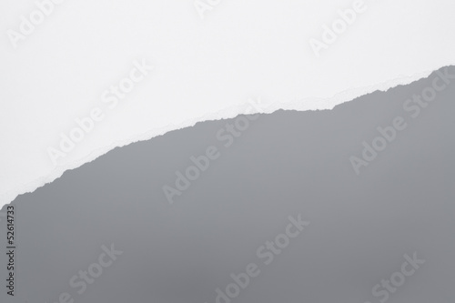 Papierabriss, diagonal, grau 2