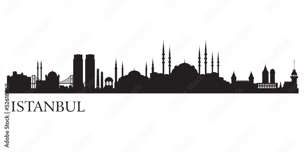 Istanbul city silhouette