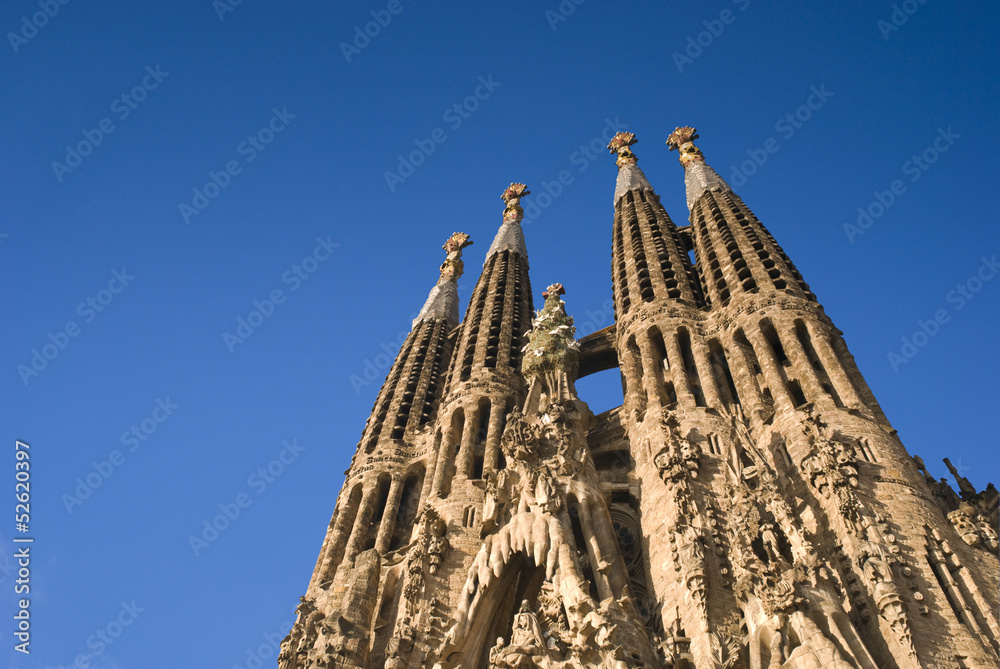 Sagrada Familia, Barcelona - obrazy, fototapety, plakaty 