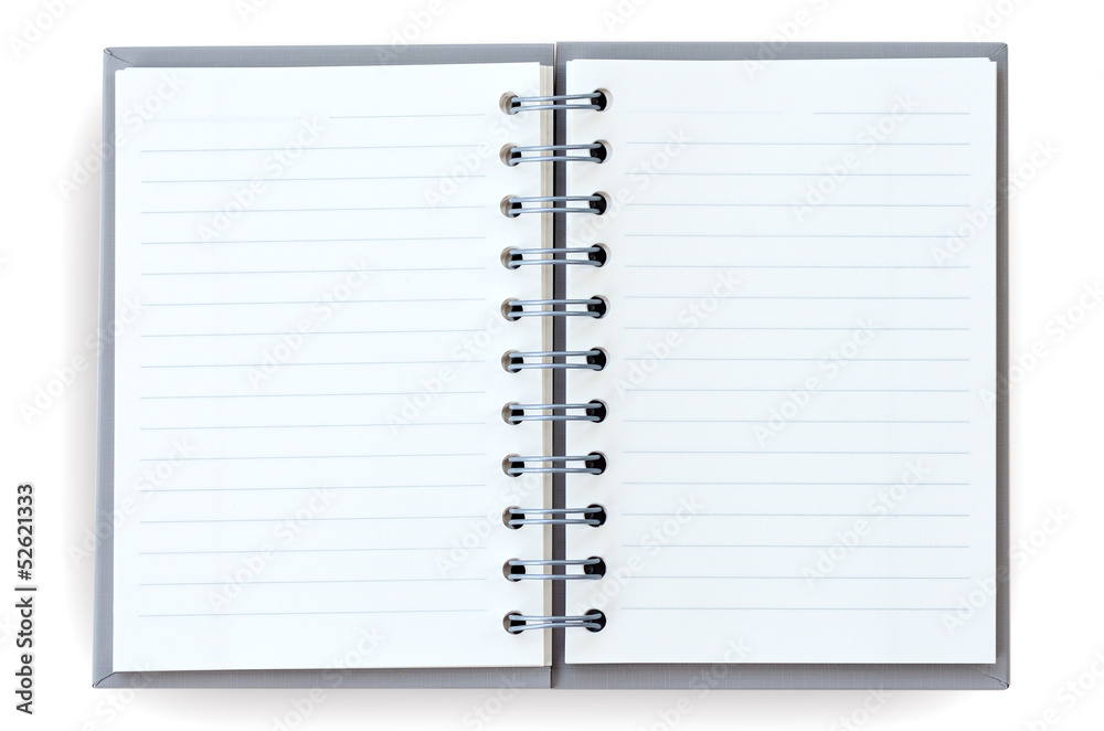 Open notebook. Open notebook.