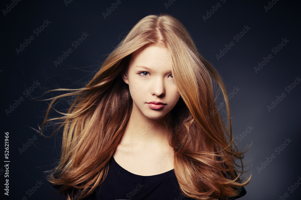 beautiful teen girl portrait