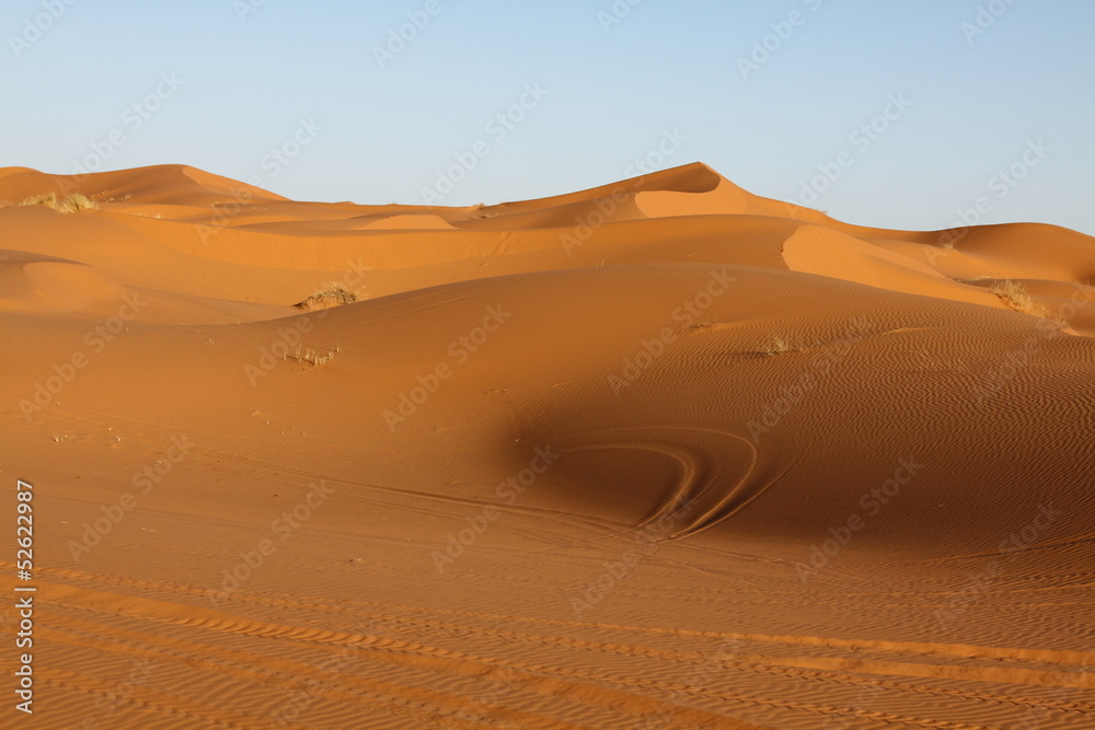 Sand dunes of Erg Chebbi in the Sahara Desert, Morocco  
