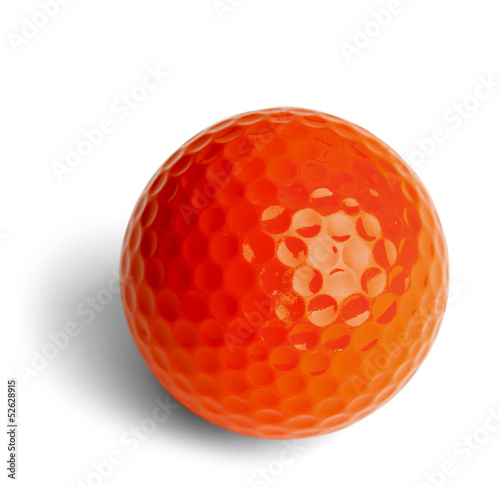 Orange Golf Ball