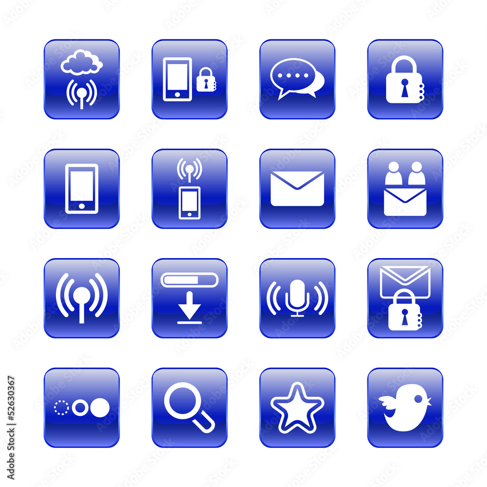 web, communication icons: internet vector set. web, communication icons: internet vector set.