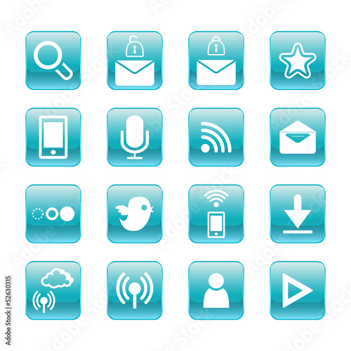 web, communication icons: internet vector set. © JoyImage