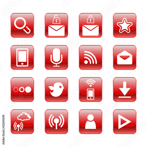 web, communication icons: internet vector set.