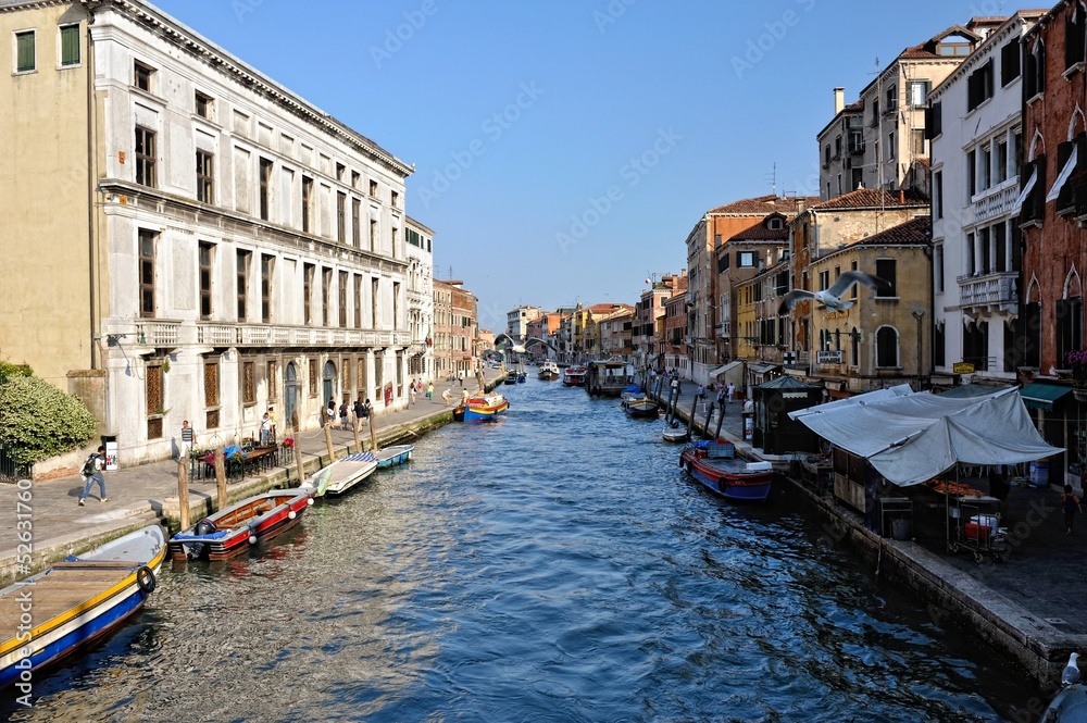 View of canal in Venice.