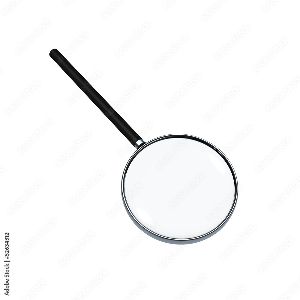 Magnifying glass isolated on white Magnifying glass isolated on white