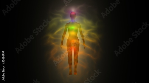 Aura - human energy body, chakras photo