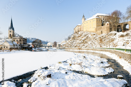 Ledec nad Sazavou Castle in winter, Czech Republic photo