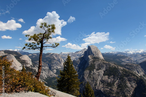 View from Glacier Point Road towards Half Dome  photo