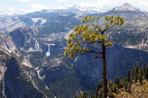 View from Glacier Point Road towards Half Dome  photo