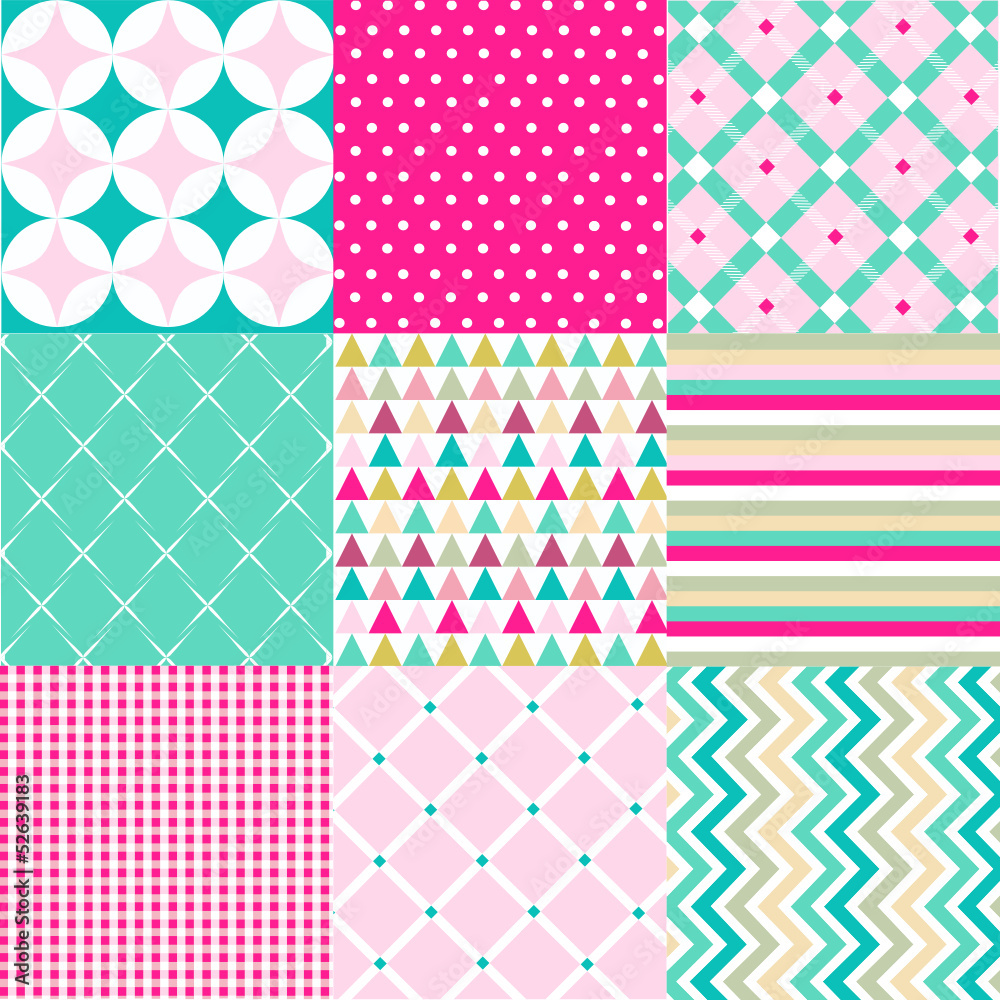 seamless patterns with fabric texture