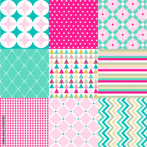 seamless patterns with fabric texture