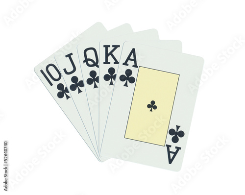 Poker, Royal Flush, Kreuz